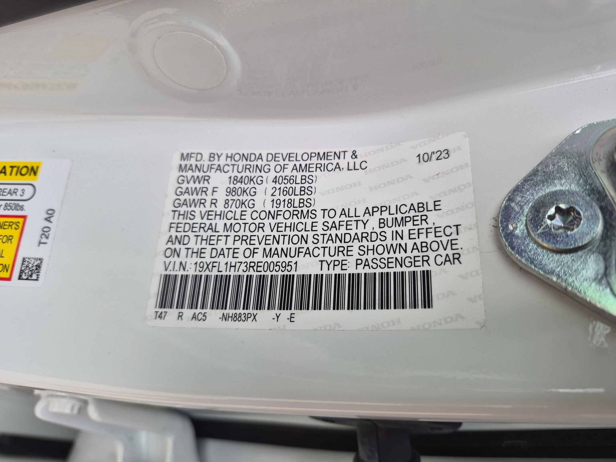 Certified 2024 Honda Civic EX-L image 35
