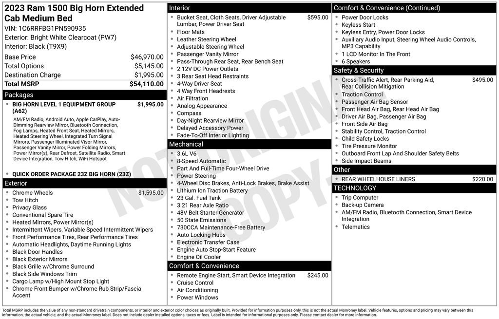 Used 2023 RAM 1500 Big Horn image 34