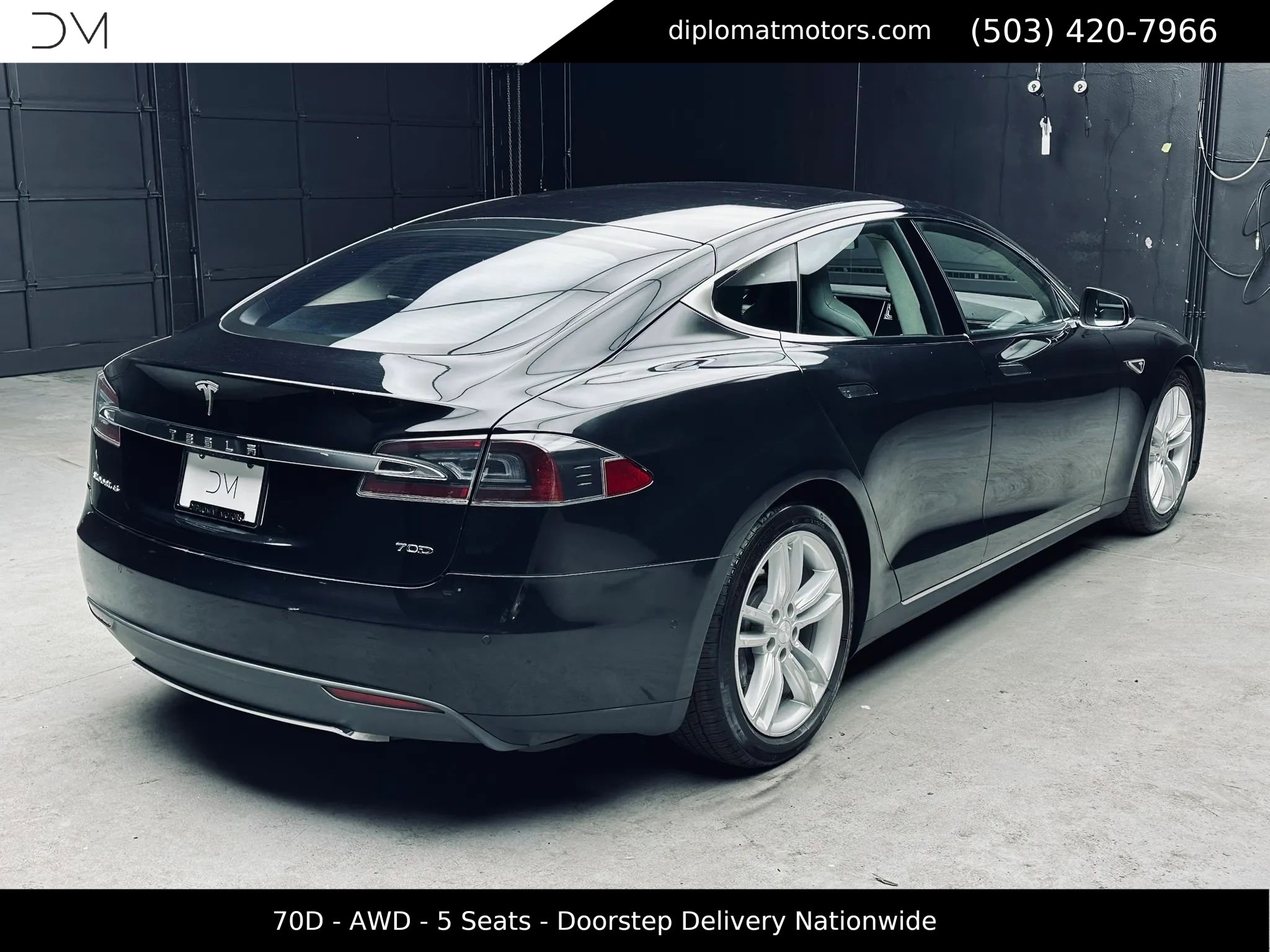 Used 2015 Tesla Model S 70D AWD/4WD image 7