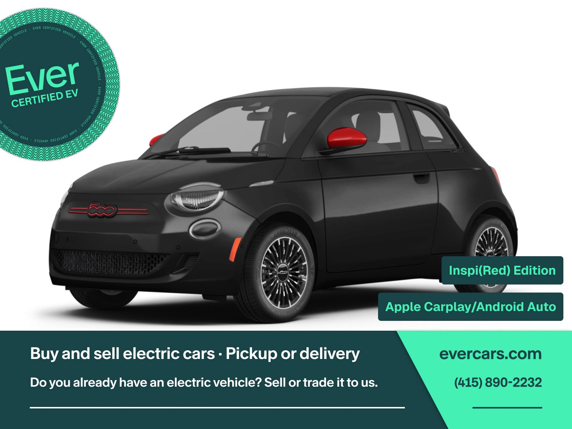 Used 2024 FIAT 500 e (RED)