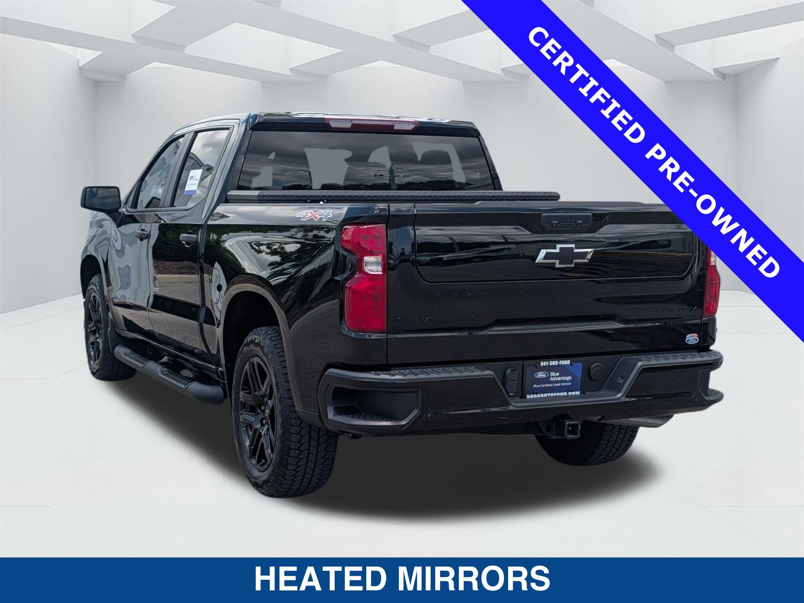 Used 2024 Chevrolet Silverado 1500 Custom w/ Turbomax Blackout Package AWD/4WD image 7