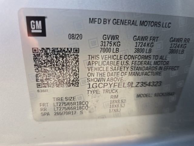 Used 2020 Chevrolet Silverado 1500 LT Trail Boss image 34