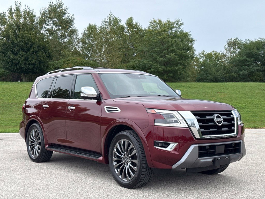 Used 2023 Nissan Armada Platinum w/ Captain's Chairs Package AWD/4WD image 1