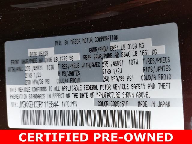 Certified 2024 MAZDA CX-90 3.3 Turbo S w/ Premium Plus image 38
