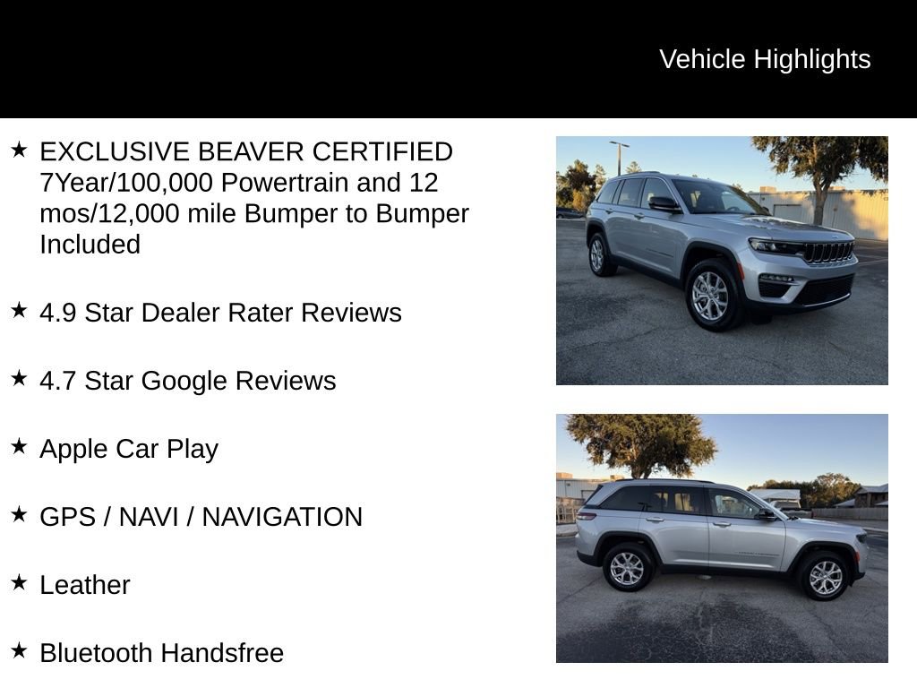 Used 2022 Jeep Grand Cherokee Limited w/ Trailer Tow Prep Group (B) image 5