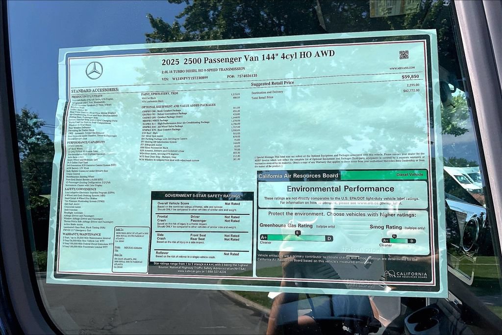 New 2025 Mercedes-Benz Sprinter 2500 image 14