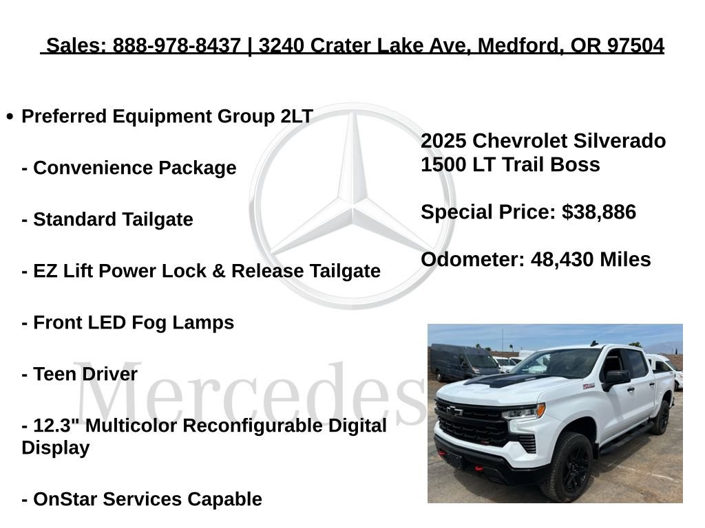 Used 2025 Chevrolet Silverado 1500 LT Trail Boss w/ Protection Package AWD/4WD image 16