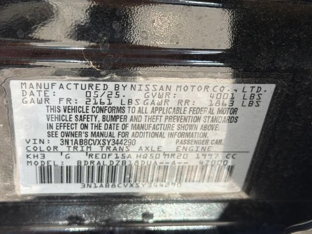 Used 2025 Nissan Sentra SV w/ Trunk Package FWD image 22