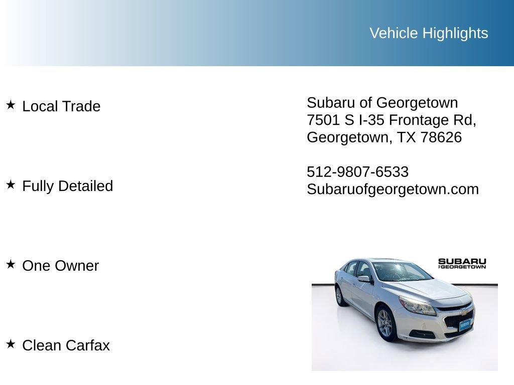 Used 2015 Chevrolet Malibu LT image 9