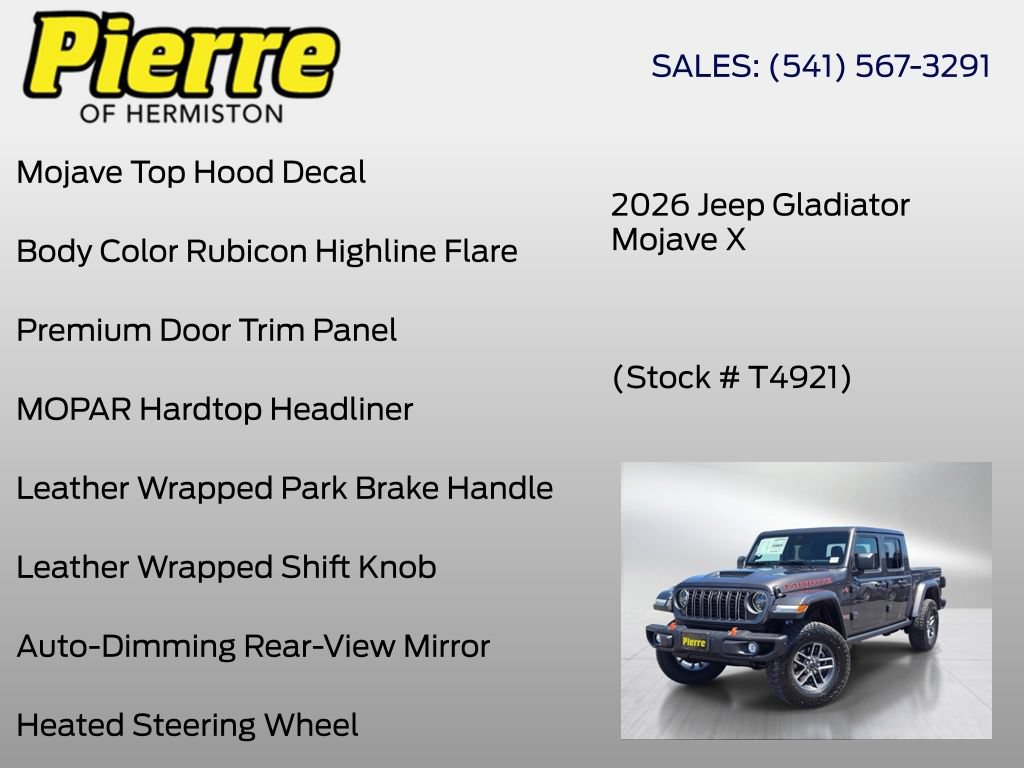 New 2026 Jeep Gladiator Mojave AWD/4WD image 30