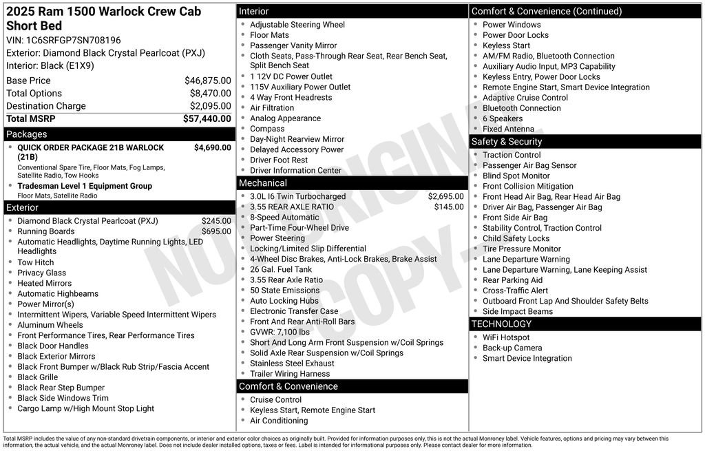 Used 2025 RAM 1500 Classic Warlock AWD/4WD image 3