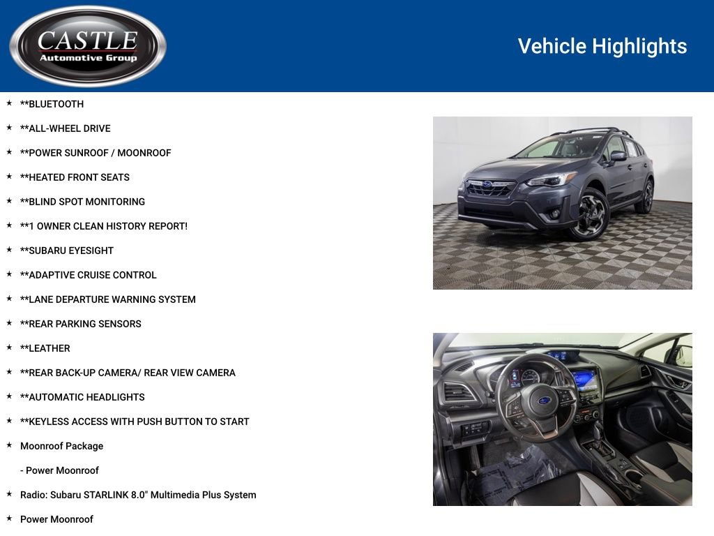 Used 2023 Subaru Crosstrek 2.5i Limited w/ Moonroof Package AWD/4WD image 3