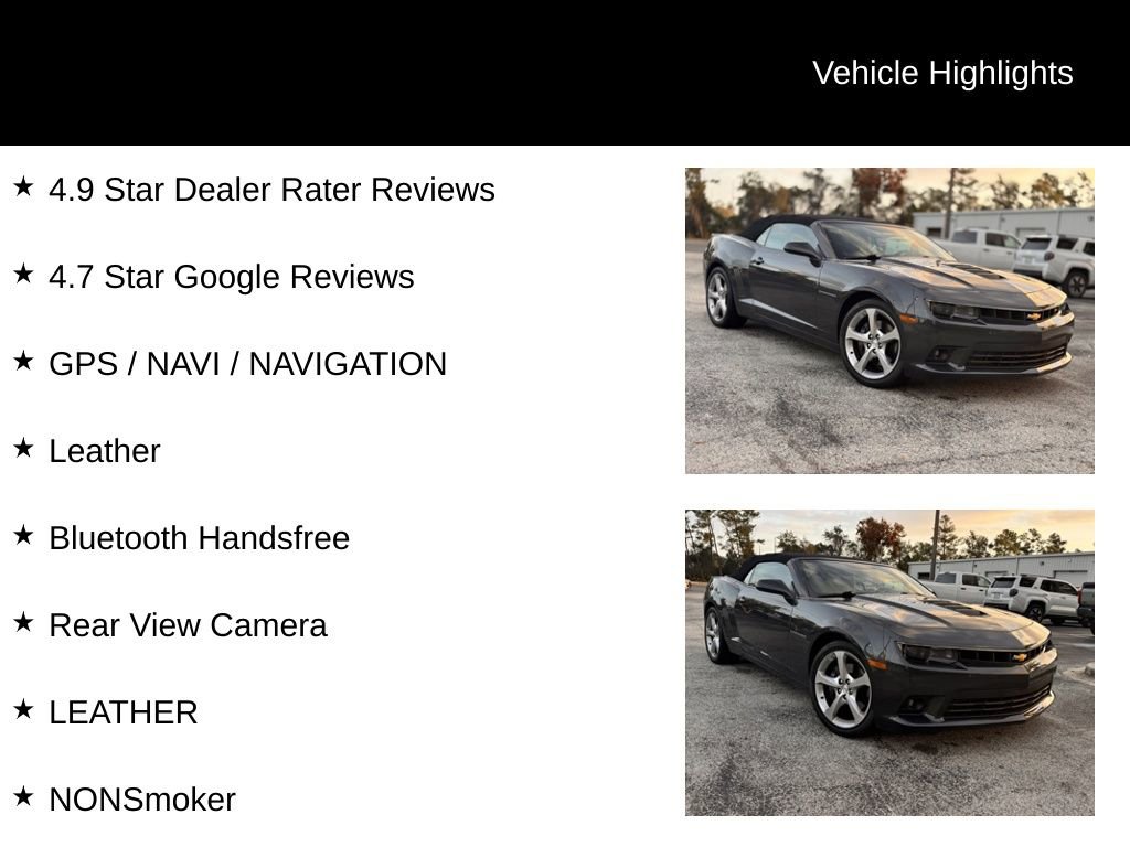 Used 2015 Chevrolet Camaro SS w/ RS Package image 6