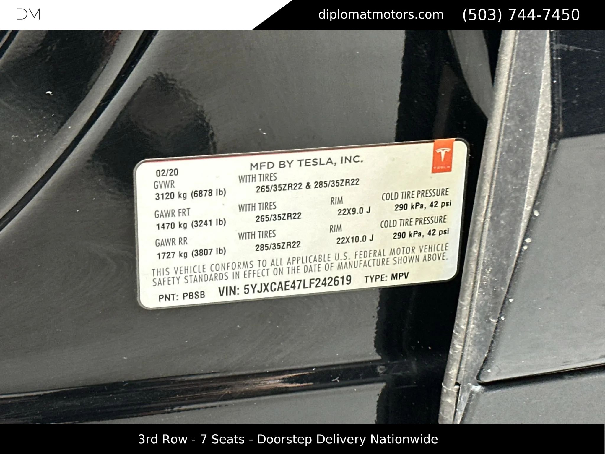Used 2020 Tesla Model X Performance image 48