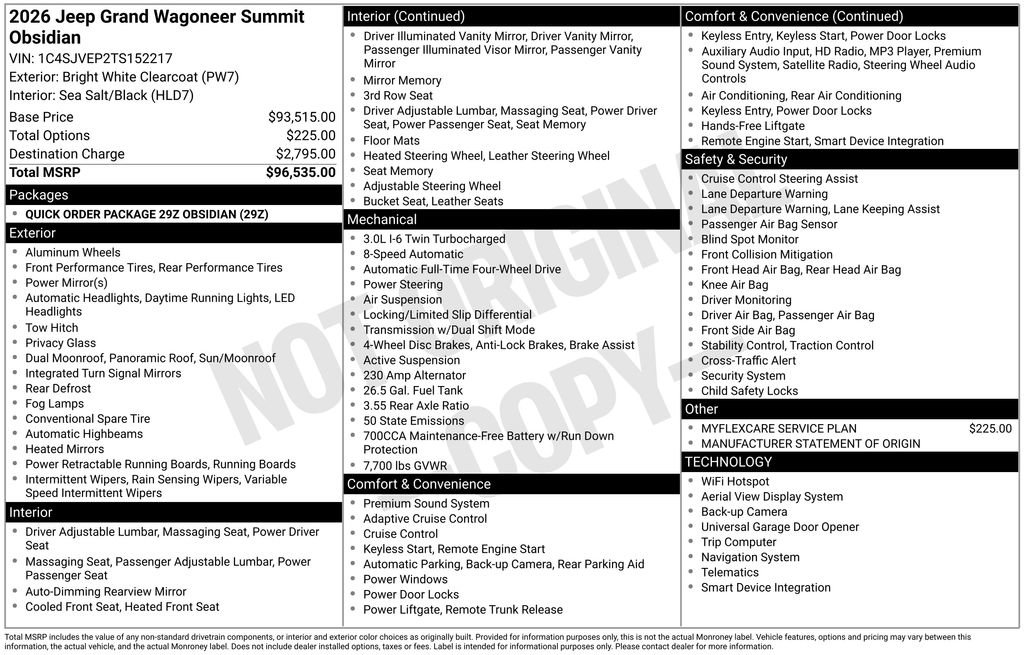 New 2026 Jeep Grand Wagoneer Summit image 4