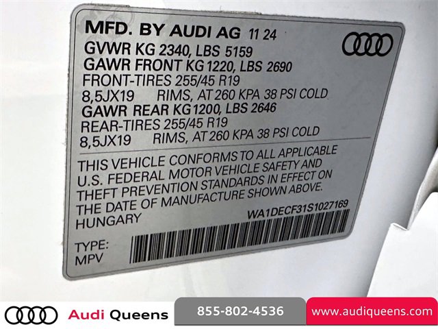 Certified 2025 Audi Q3 2.0T Premium w/ Convenience Package image 36
