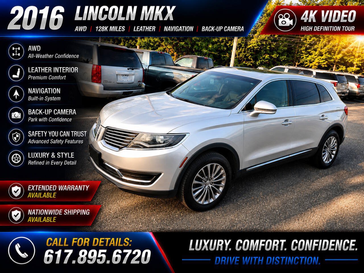 Used 2016 Lincoln MKX Select w/ Select Plus Package AWD/4WD image 1