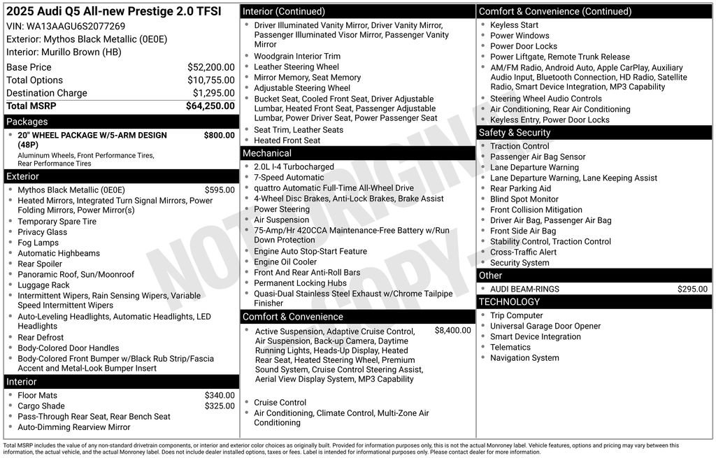 Used 2025 Audi Q5 Prestige AWD/4WD image 6