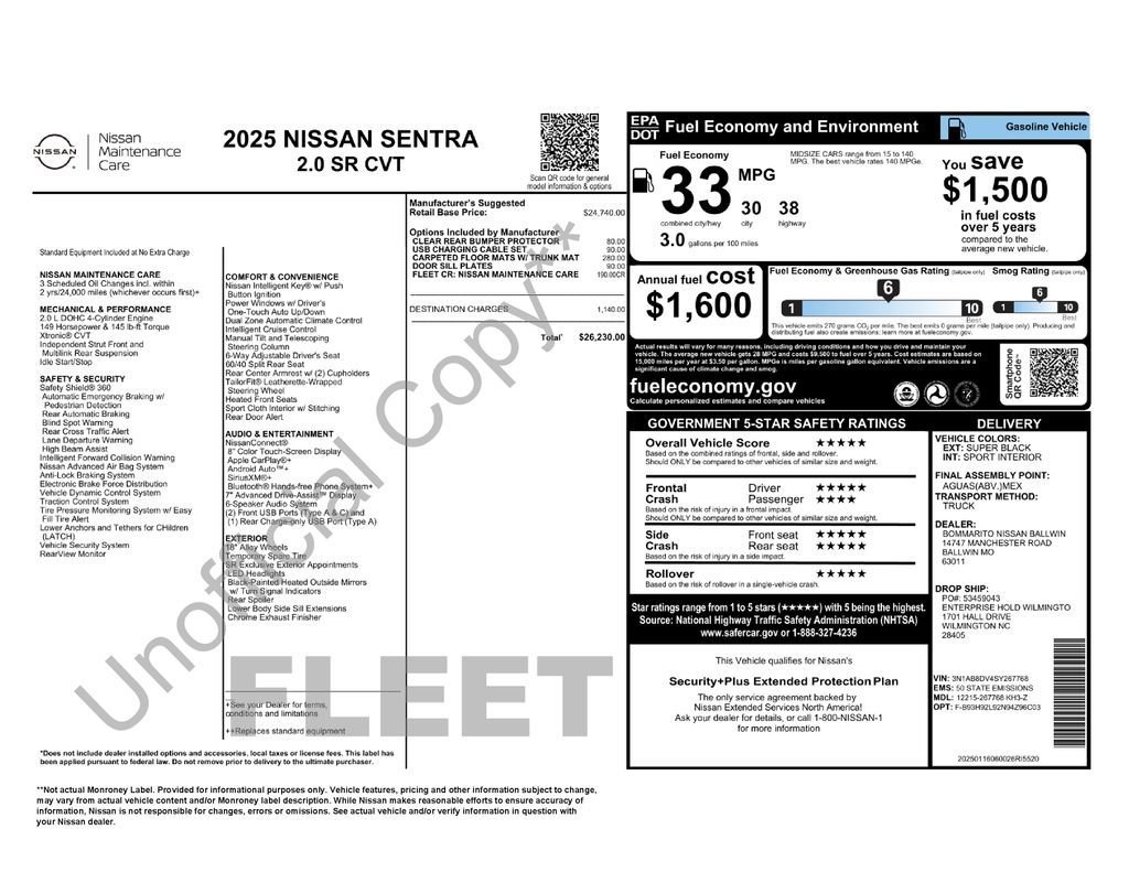 Used 2025 Nissan Sentra SR FWD image 36