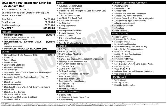 New 2025 RAM 1500 Tradesman w/ Night Edition image 15