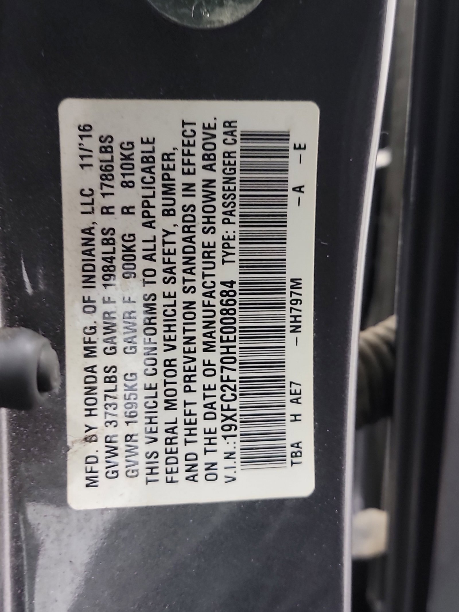 Used 2017 Honda Civic EX image 33