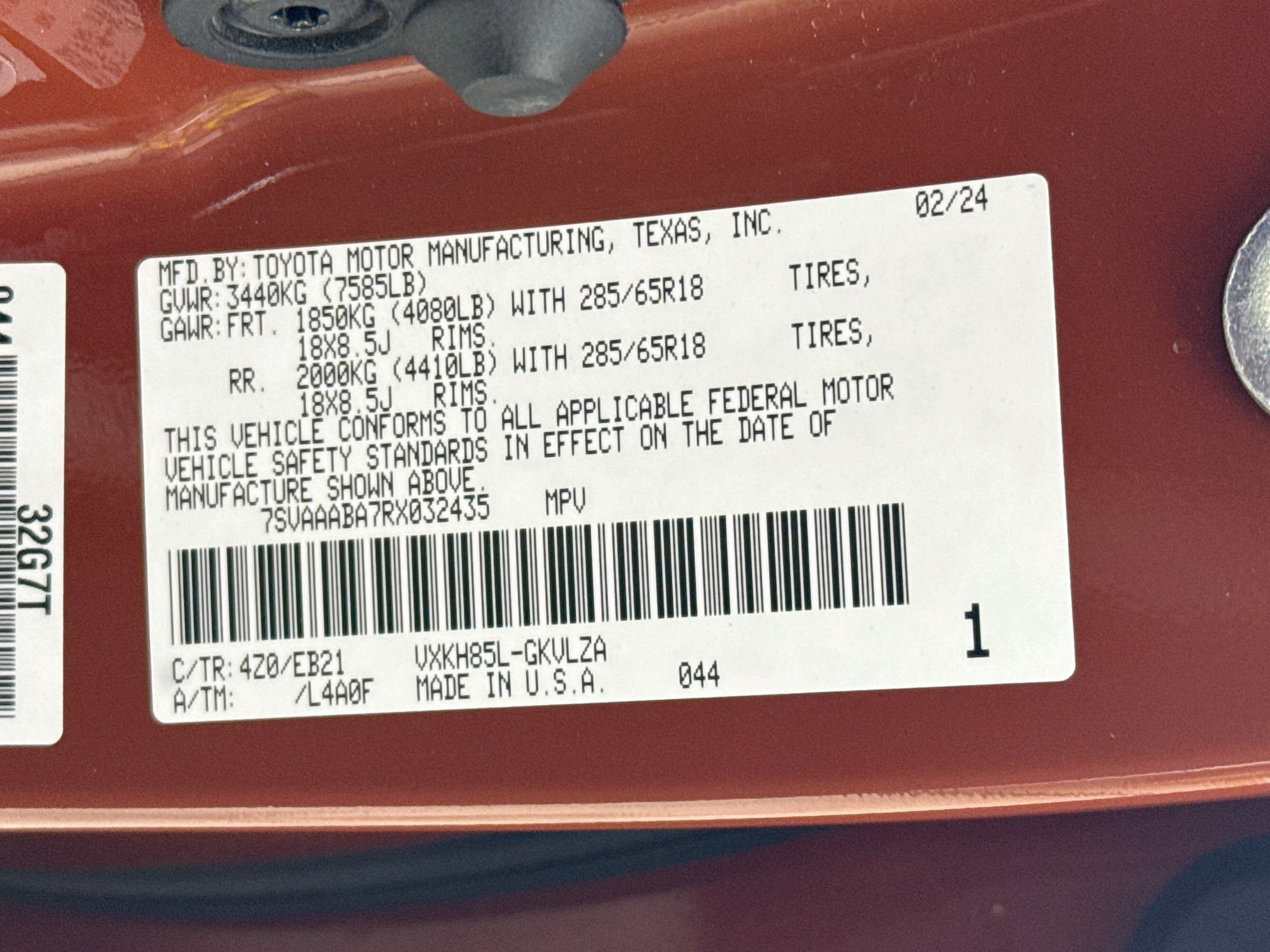 Certified 2024 Toyota Sequoia TRD Pro AWD/4WD image 37