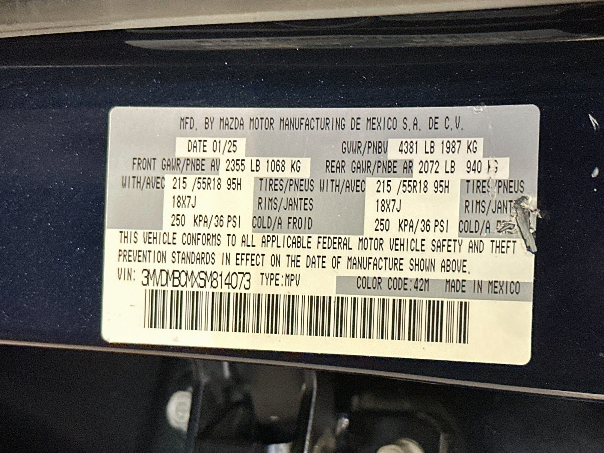 Used 2025 MAZDA CX-30 AWD 2.5 S w/ Preferred Package image 12