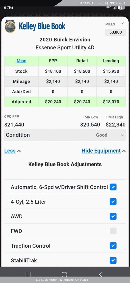 Used 2020 Buick Envision Essence AWD/4WD image 27