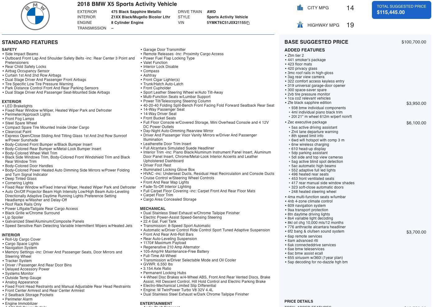 Used 2018 BMW X5 M image 5