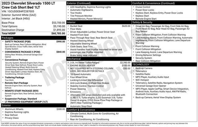 Used 2023 Chevrolet Silverado 1500 LT w/ Safety Package AWD/4WD image 5
