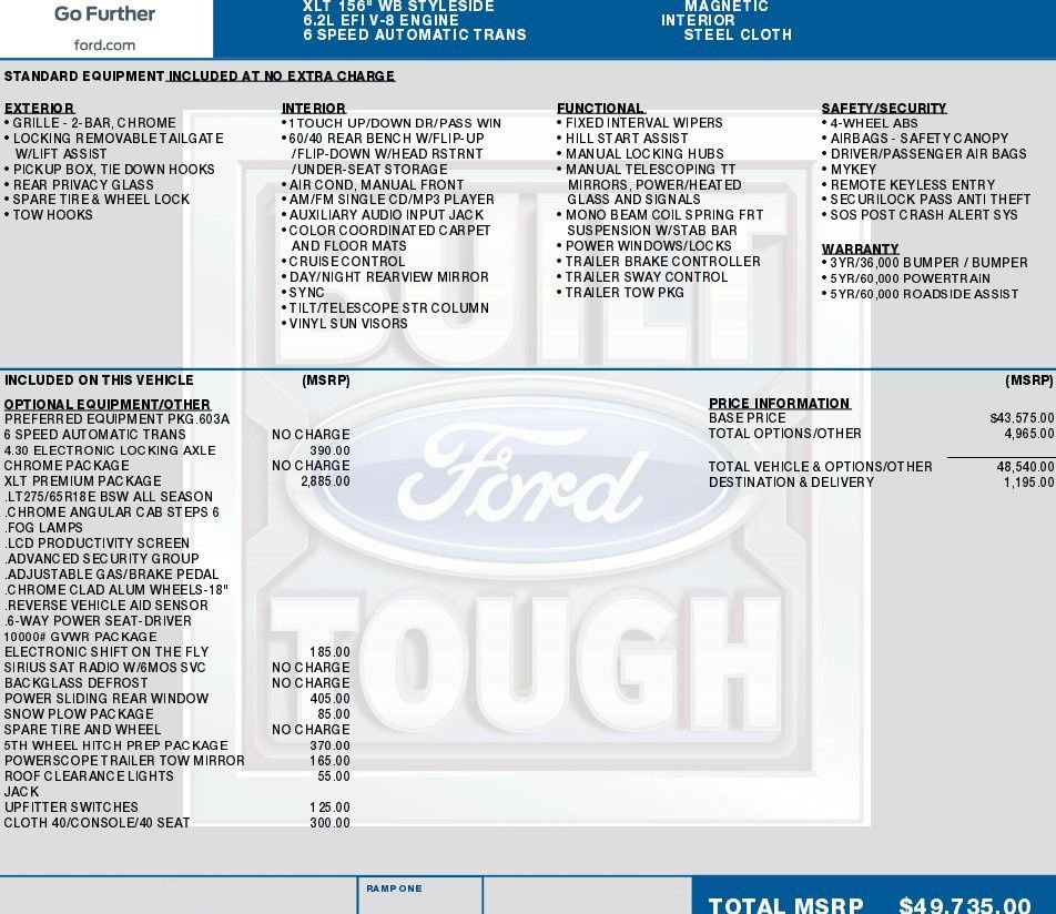 Used 2016 Ford F250 XLT w/ XLT Premium Package AWD/4WD image 2