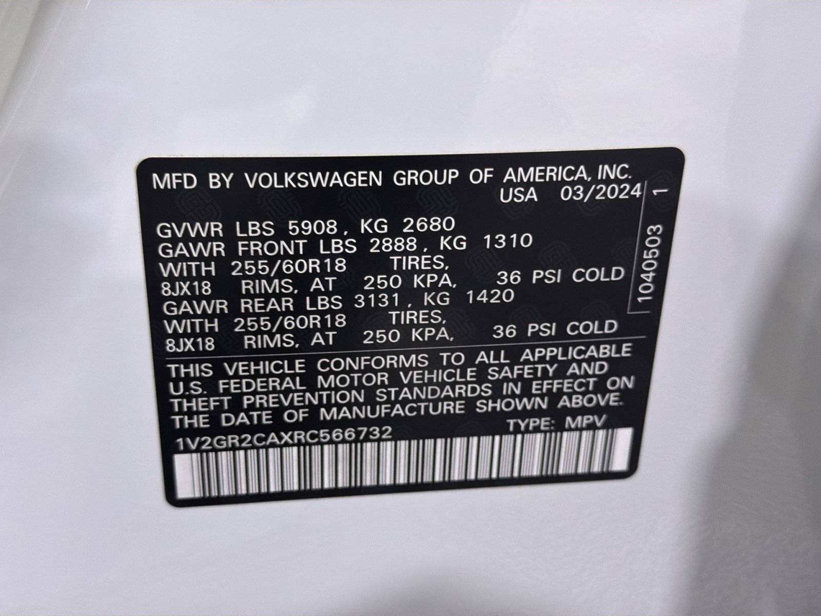 Used 2024 Volkswagen Atlas Peak Edition SEL AWD/4WD image 41