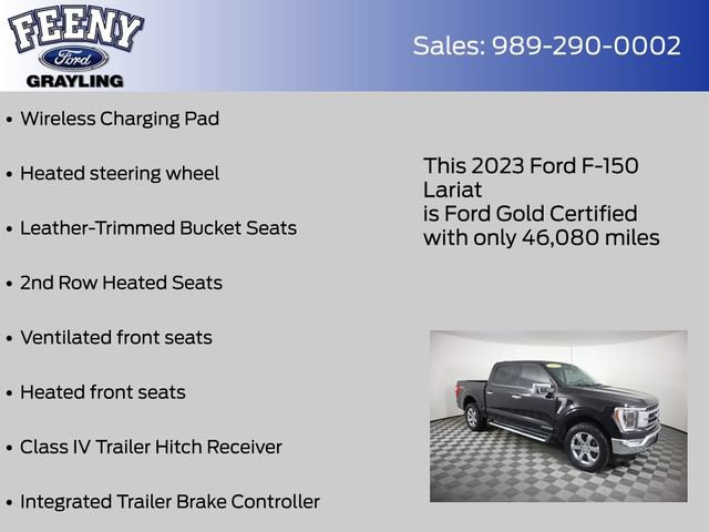 Certified 2023 Ford F150 Lariat w/ Equipment Group 502A High AWD/4WD image 28