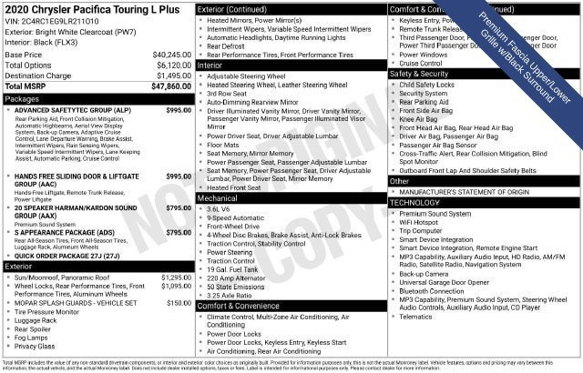 Used 2020 Chrysler Pacifica Touring-L Plus FWD image 20