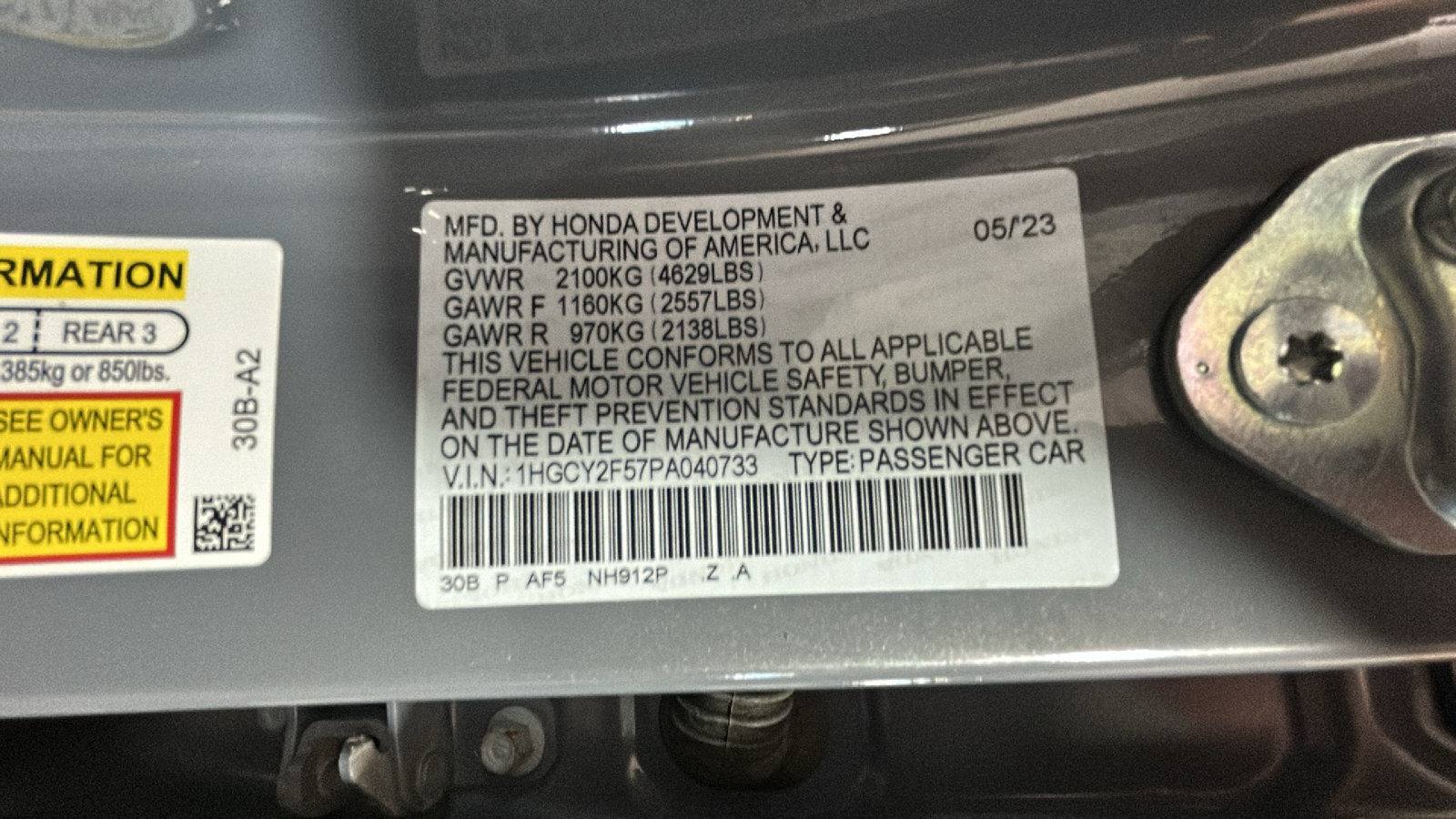 Used 2023 Honda Accord Sport image 10
