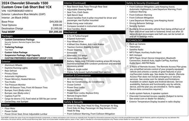 Certified 2024 Chevrolet Silverado 1500 Custom AWD/4WD image 5