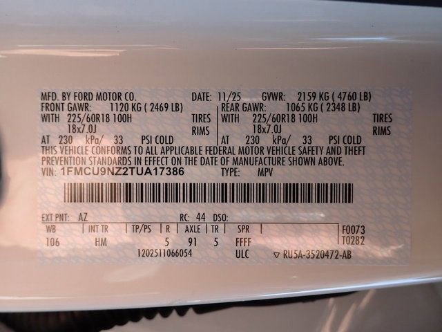 New 2026 Ford Escape ST-Line Select w/ Tech Pack #1 AWD/4WD image 16