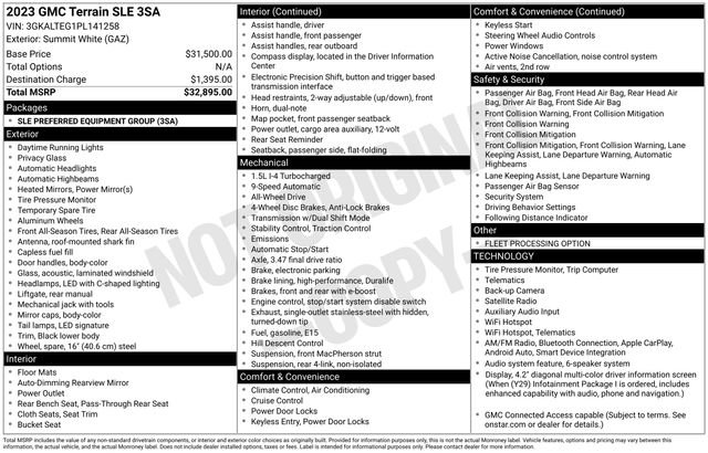 Used 2023 GMC Terrain SLE AWD/4WD image 4