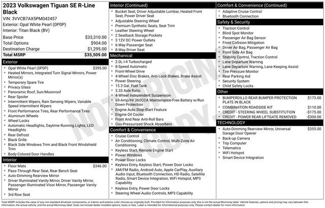 Used 2023 Volkswagen Tiguan SE R-Line FWD image 32