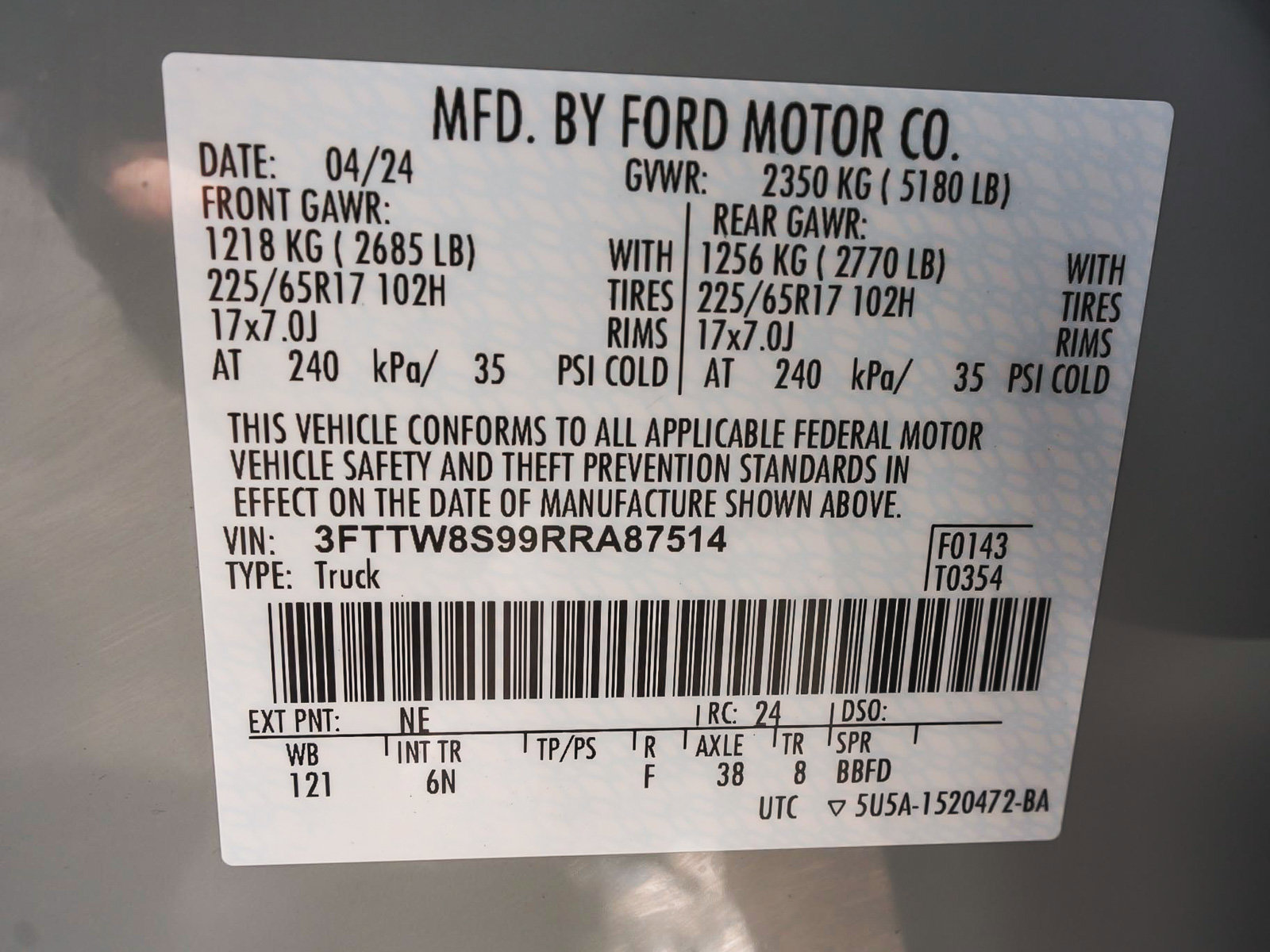 Used 2024 Ford Maverick Lariat w/ FX4 Off-Road Package AWD/4WD image 14