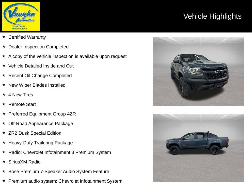 Used 2019 Chevrolet Colorado ZR2 w/ ZR2 Dusk Special Edition AWD/4WD video 2