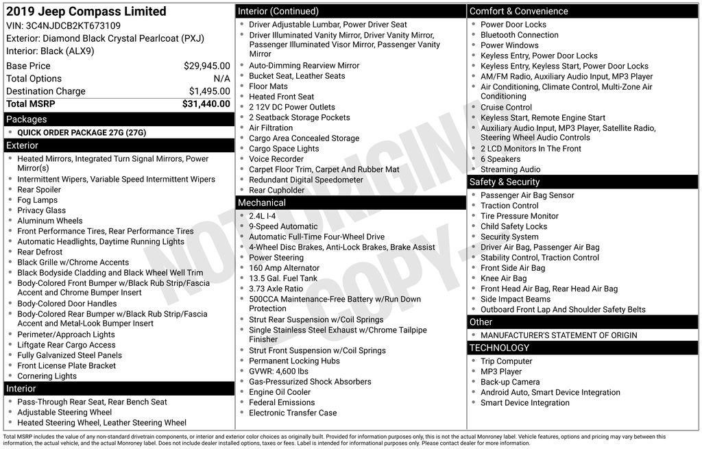 Certified 2019 Jeep Compass Limited image 7