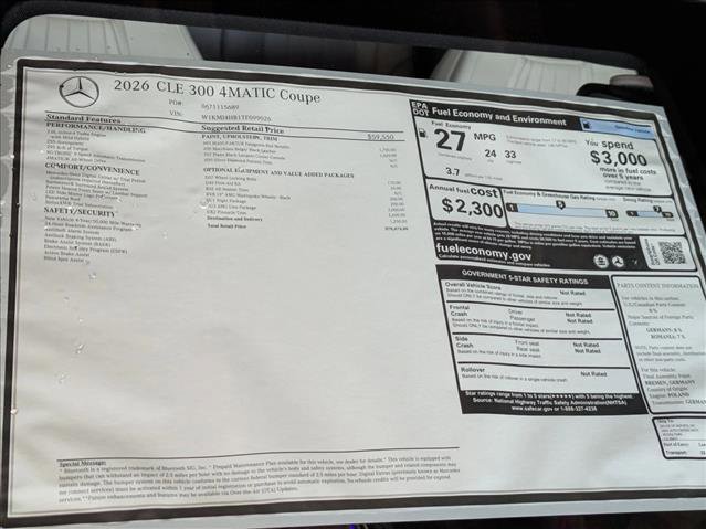 New 2026 Mercedes-Benz CLE 300 4MATIC Coupe image 19