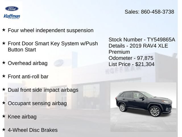 Used 2019 Toyota RAV4 XLE Premium w/ Cold Weather Package AWD/4WD image 20
