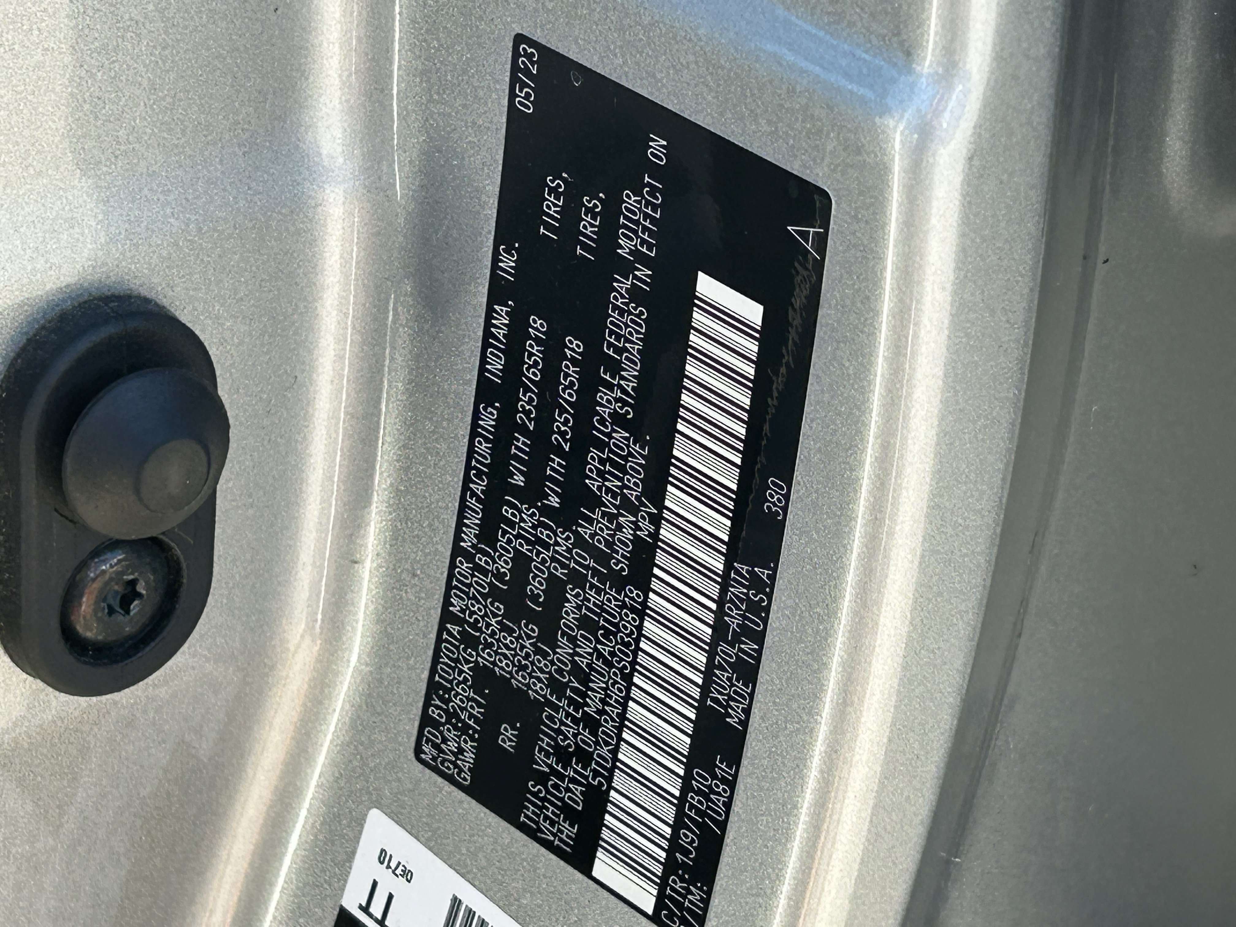 Certified 2023 Toyota Highlander LE FWD image 32