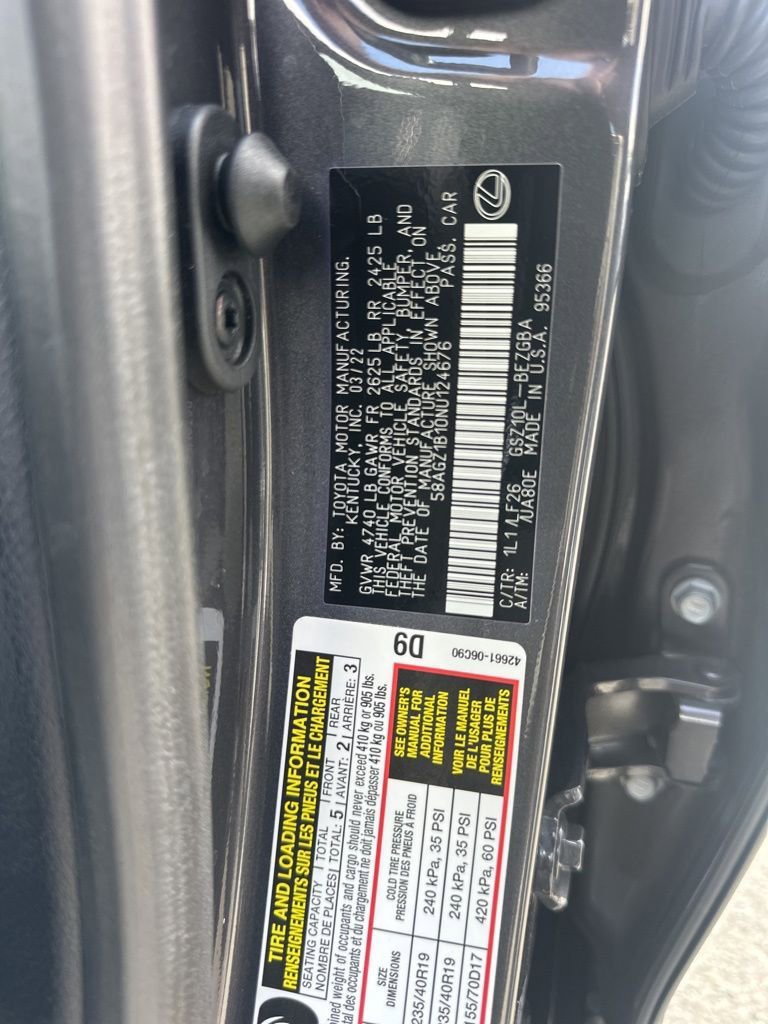 Used 2022 Lexus ES 350 F Sport image 37