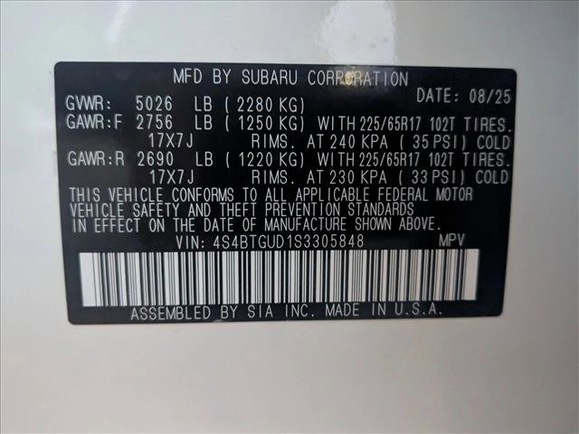 Certified 2025 Subaru Outback Wilderness AWD/4WD image 18
