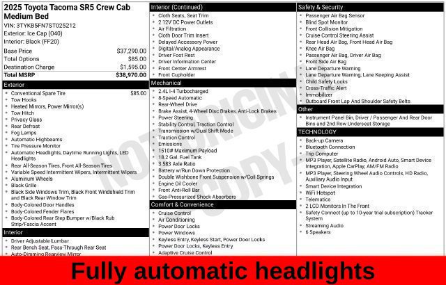 Used 2025 Toyota Tacoma SR5 RWD image 38