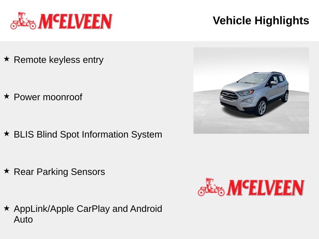 Used 2021 Ford EcoSport SE w/ SE Convenience Package image 6