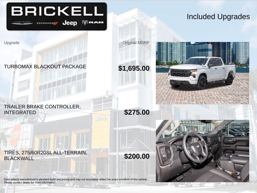 Used 2024 Chevrolet Silverado 1500 Custom w/ Turbomax Blackout Package RWD image 5